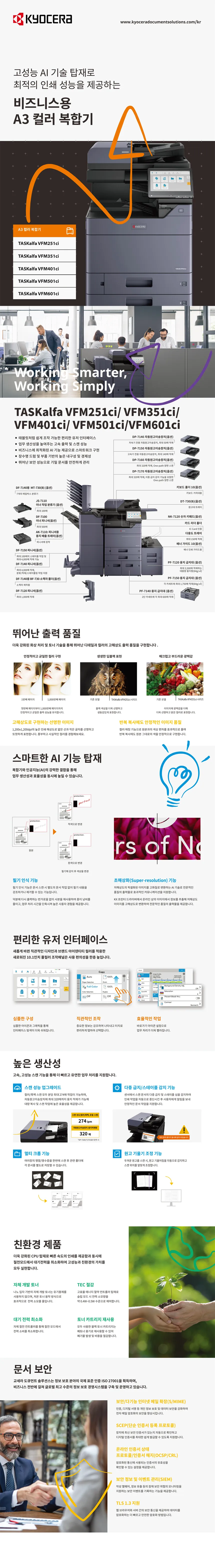 [카피렌탈] 흑백레이저대형복합기 (A3,새제품) 교세라VFM251ci (서울,경기외 설치불가) 상세 이미지 6