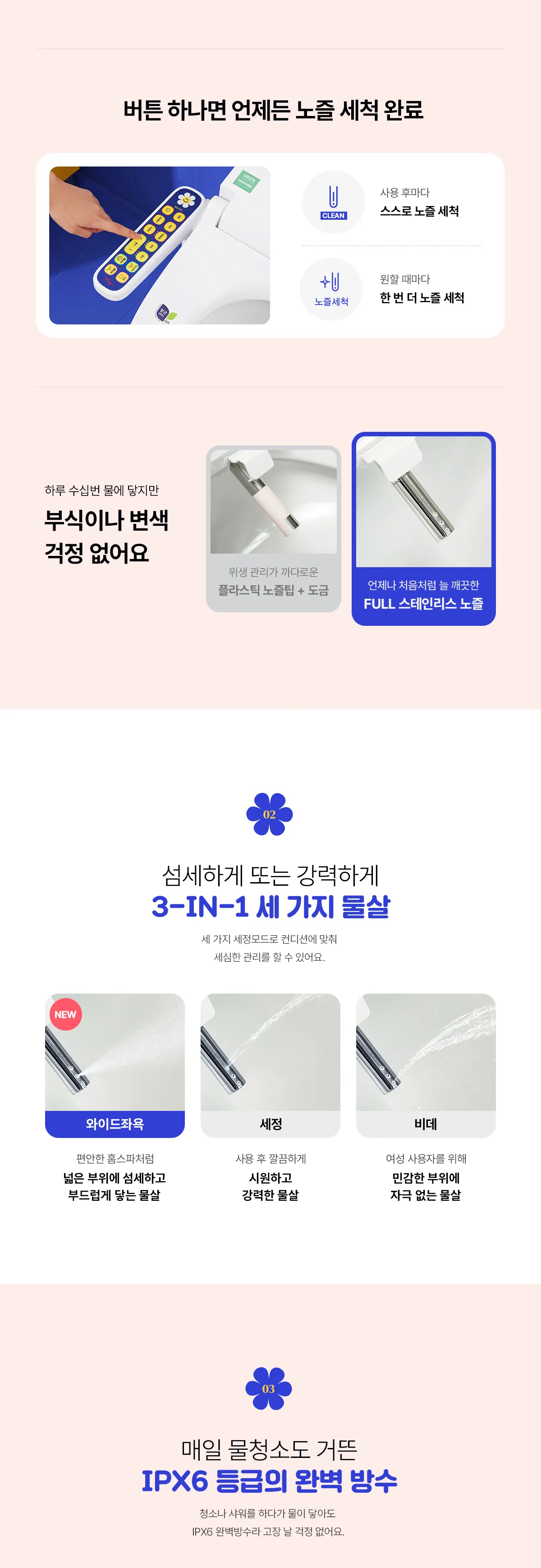 [SK매직]  풀스텐 스파 비데 (위글위글) BID-F17DR54WW 상세 이미지 13
