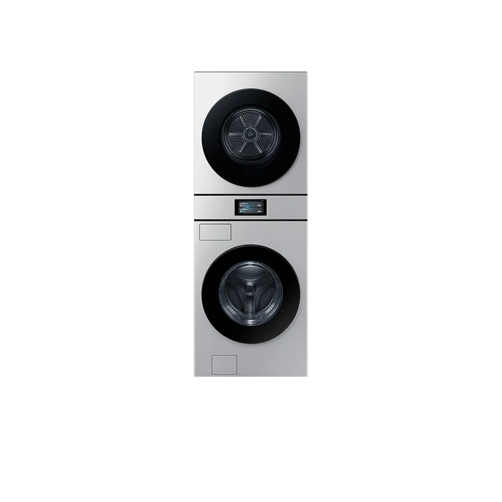 [삼성] 비스포크 AI 원바디 세탁기(21kg)+건조기(20kg) 1등급 실버스틸 WH90F2120GBHT