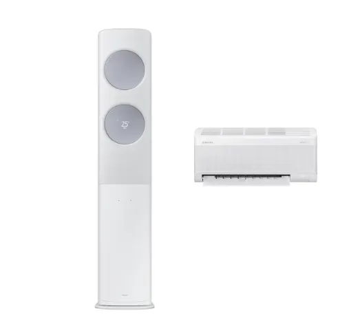 [삼성] 에어컨 무풍 클래식 매립 화이트 스탠드+벽걸이 19평+6평 AF70F19D24LRY