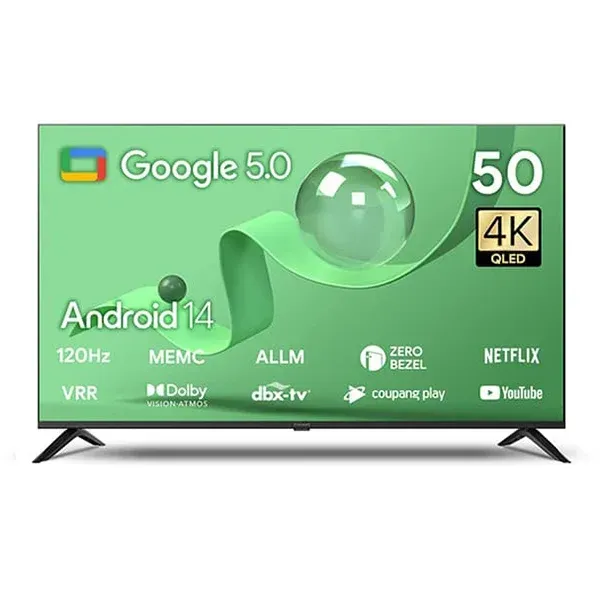 [더함] 스마트 구글 5.0 OS 안드로이드 14 QLED 55인치 120Hz UA551QLED