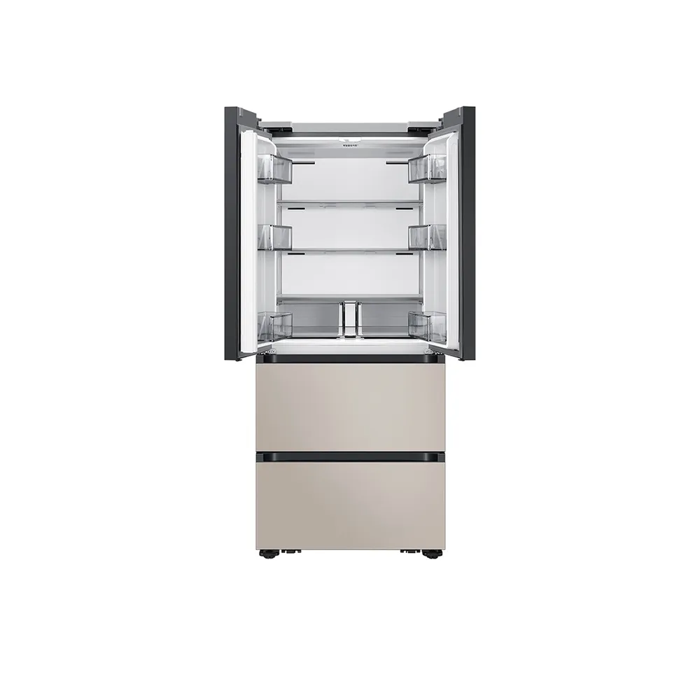 [삼성] 비스포크 AI 김치플러스 4도어 키친핏 Max 420L 에센셜화이트(상)+에센셜베이지(하) RK70F42M2ZG [페이] 썸네일 2