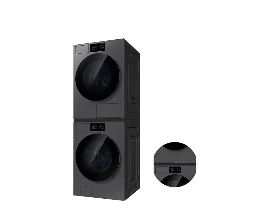 [삼성] NEW 비스포크 AI 세탁기(24kg)+건조기(20kg) + 상단 설치 키트 1등급 다크스틸 WF80H2420BDHS