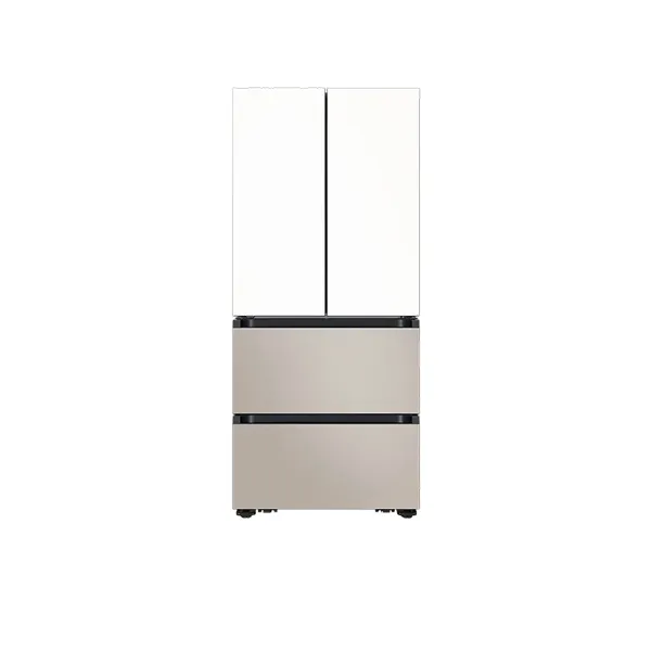 [삼성] 비스포크 AI 김치플러스 4도어 490L 1등급 에센셜화이트(상)+에센셜베이지(하) RK70F49M1ZG [페이]