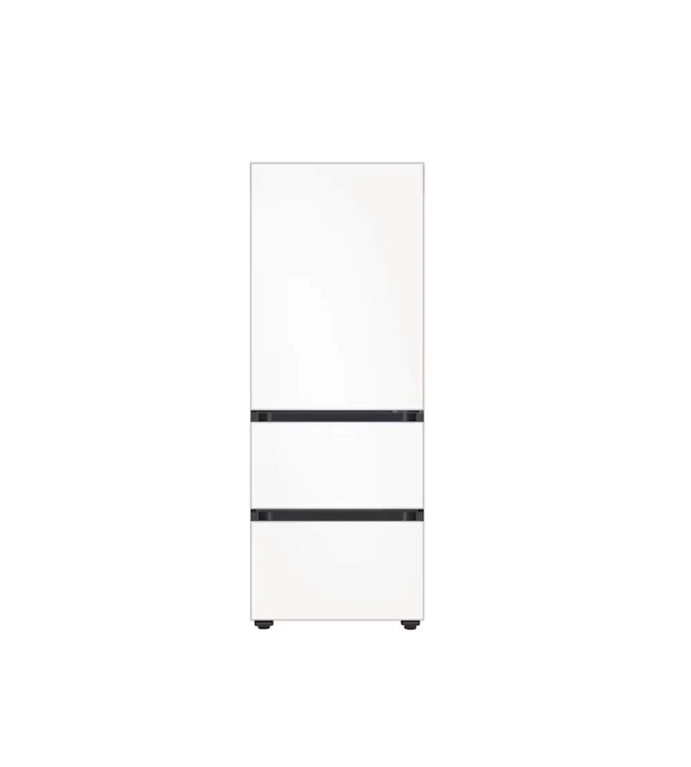[삼성] 비스포크 김치플러스 3도어 김치냉장고 313L 에센셜 화이트 (RQ33DB74B1EW)
