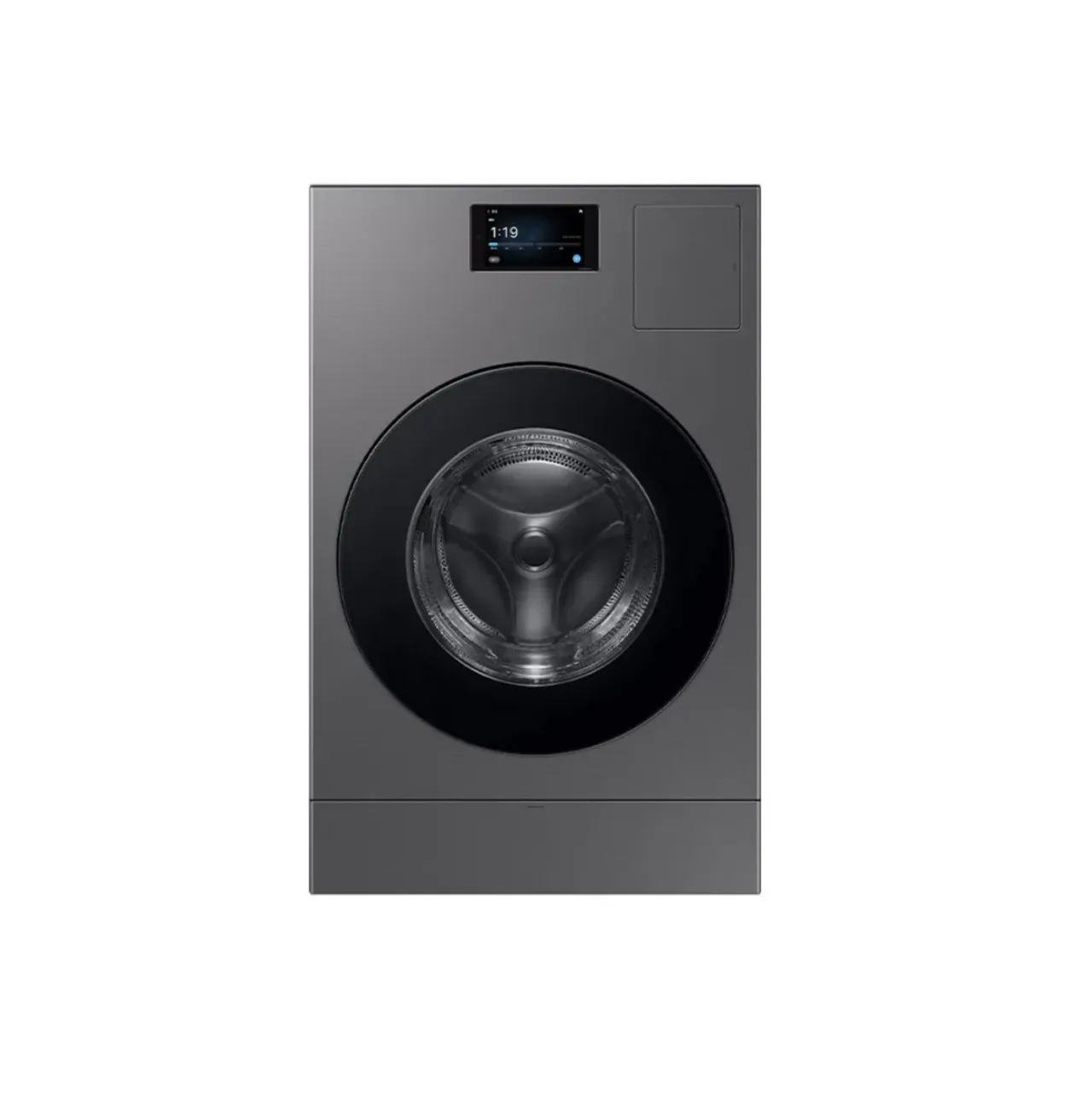 [삼성] 비스포크 AI 콤보 (세탁25kg+건조18kg) [177.8mm LCD] 다크스틸 WD90F25AHS