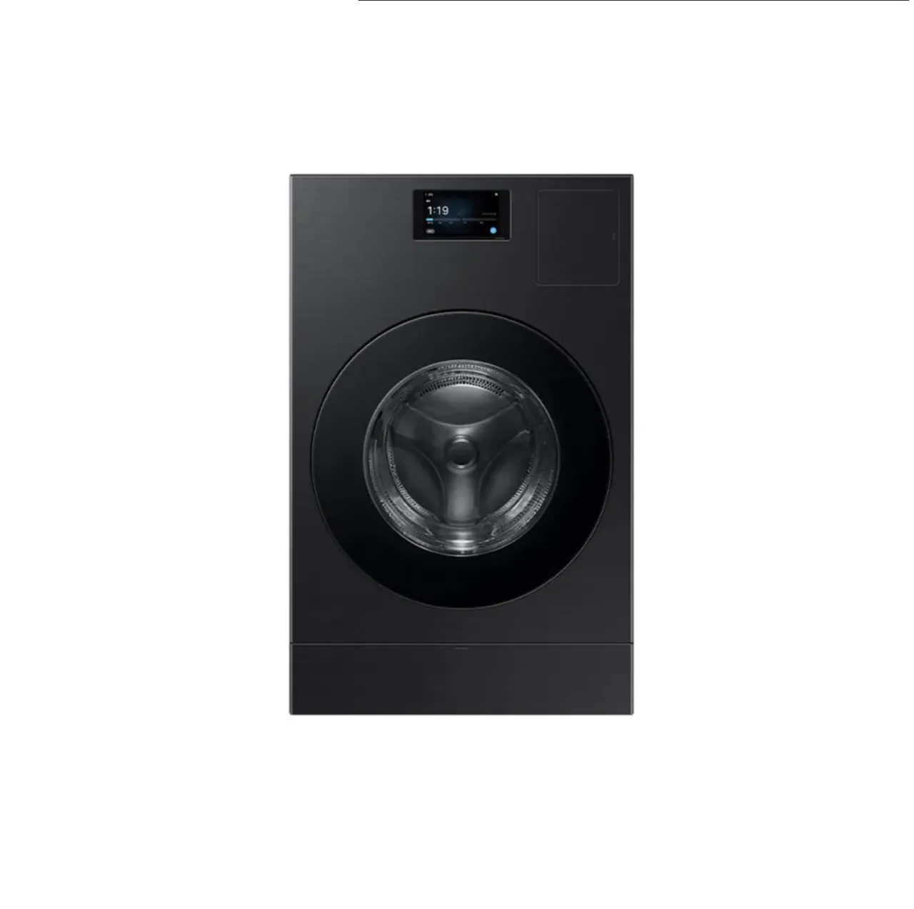 [삼성] 비스포크 AI 콤보 (세탁25kg+건조18kg) [177.8mm LCD] 1등급 블랙캐비어 WD90F25CHB