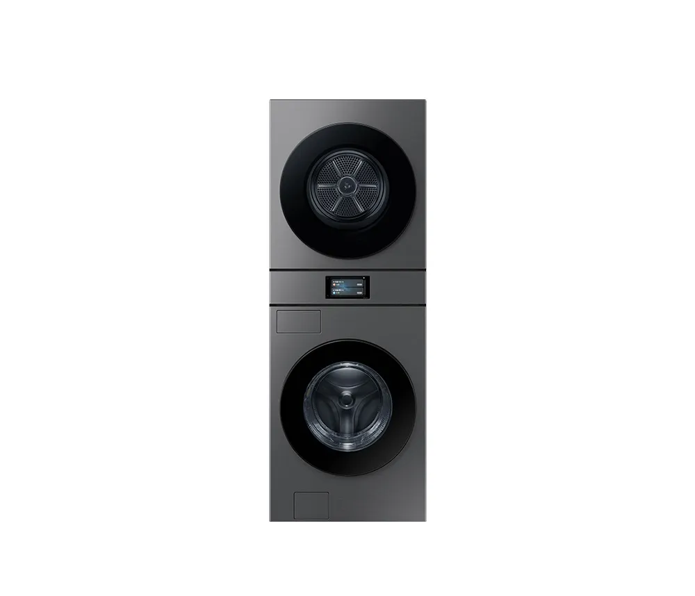 [삼성] 비스포크 AI 원바디 세탁기(25kg)+건조기(20kg) 1등급 다크스틸 WH90F2520GBHS