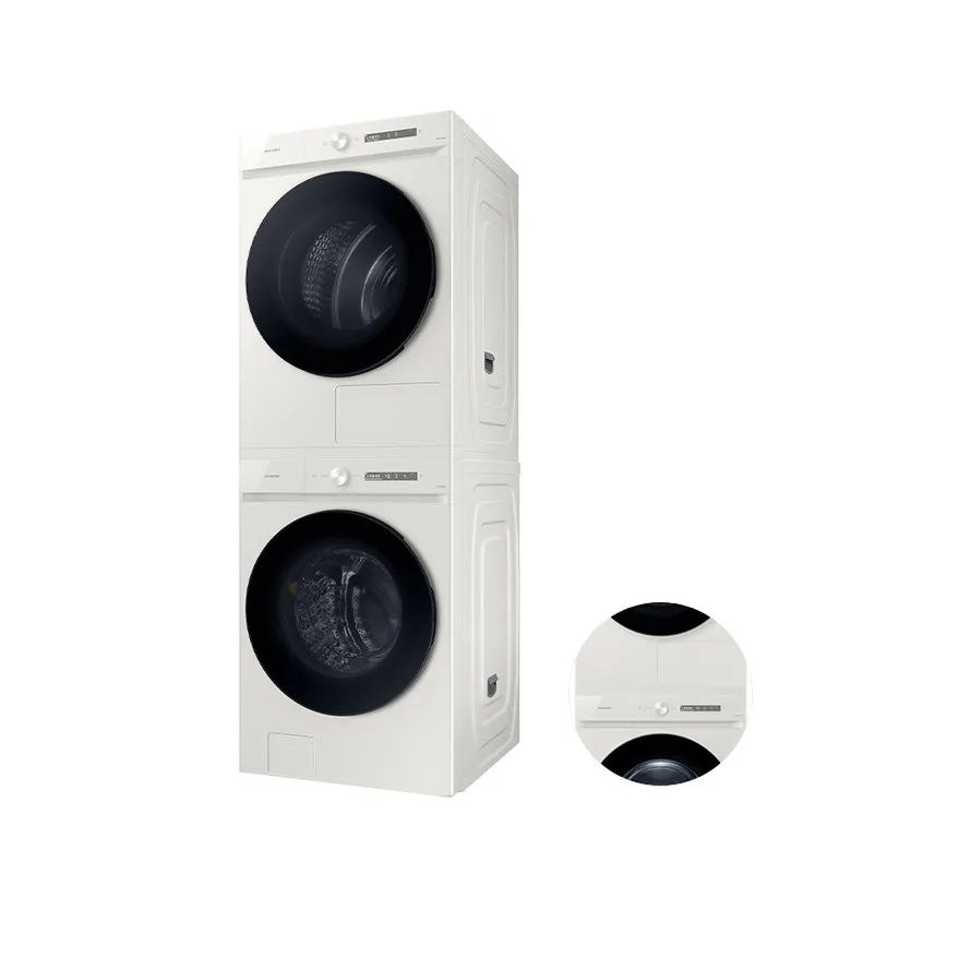 [삼성] 비스포크 그랑데 AI 24kg(세탁기)+20kg(건조기)+상단설치키트 1등급 그레이지 WF24D20CEEC