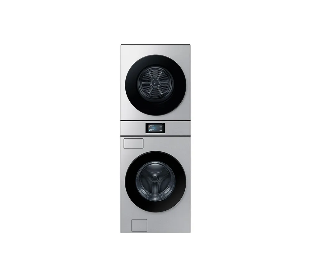 [삼성] 비스포크 AI 원바디 세탁기(25kg)+건조기(20kg) 1등급 실버스틸 WH90F2520GBHT