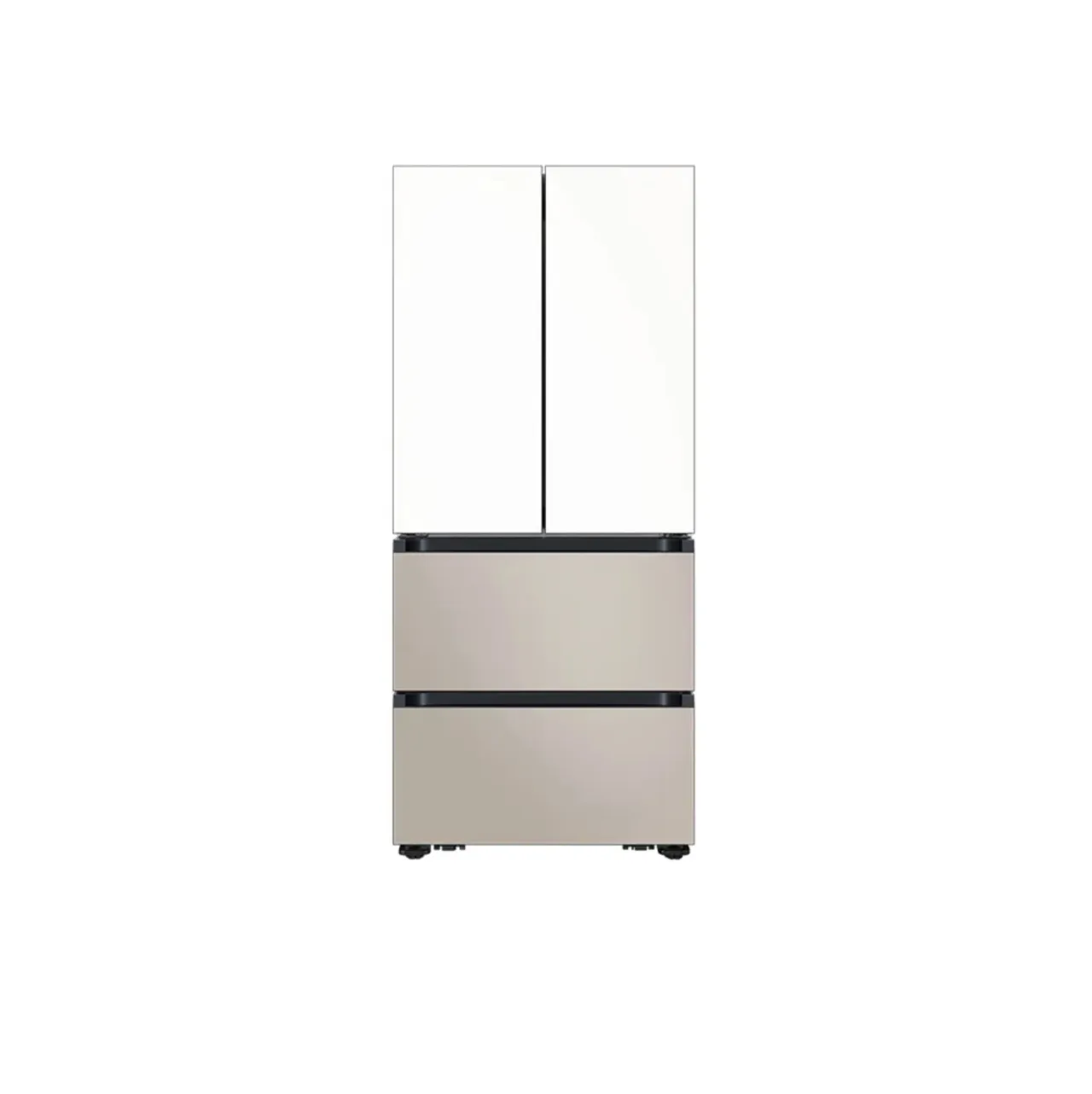[삼성]  김치플러스 4도어 490L 1등급 화이트(상)+베이지(하) RK70F49F1ZG [페이] 썸네일 1