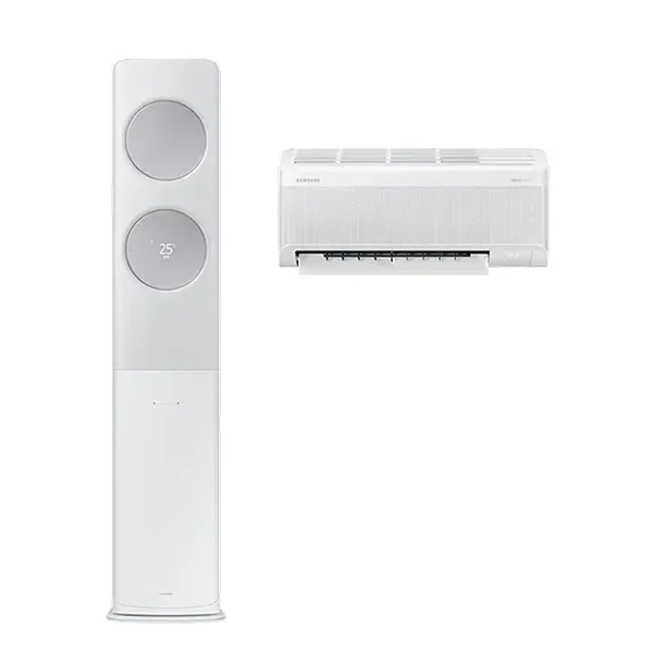 [삼성] 에어컨 무풍갤러리 AF9500 일반 화이트 스탠드+벽걸이 19평+6평 AF70F19D25WRS