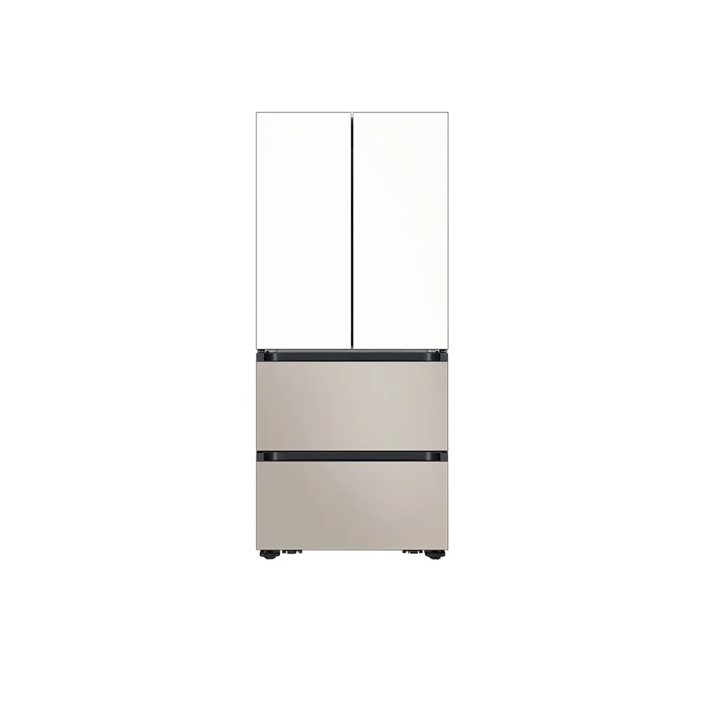 [삼성] 비스포크 AI 김치플러스 4도어 키친핏 Max 420L 에센셜화이트(상)+에센셜베이지(하) RK70F42M2ZG [페이] 썸네일 1