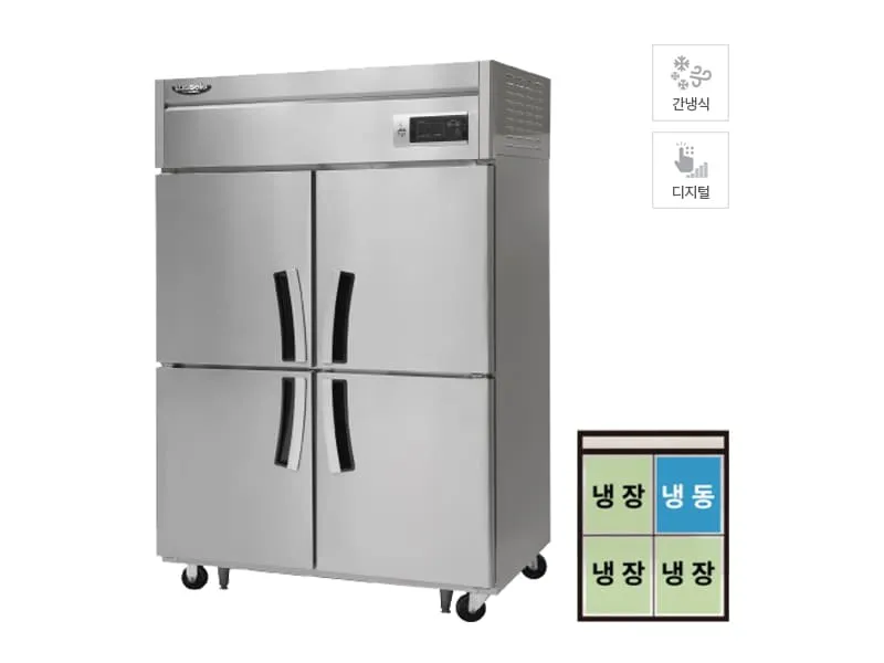 CI_[라셀르] 간냉식 냉장고+냉동고 1021L (올스텐) (LS-1045RF)