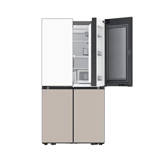 [삼성] 비스포크 AI 하이브리드 냉장고 4도어 새틴 화이트+새틴 베이지 894L (36) RM80F91M1XJ